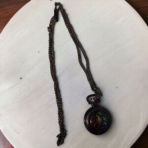 New in Box Alloy Pendant Clock/Pocket Watch with Dragon Case